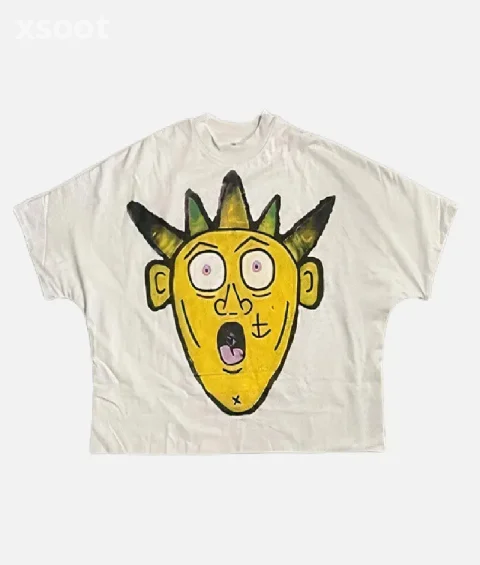 Buy Billionaire Studios Yellow Logo Tee - Authentic White