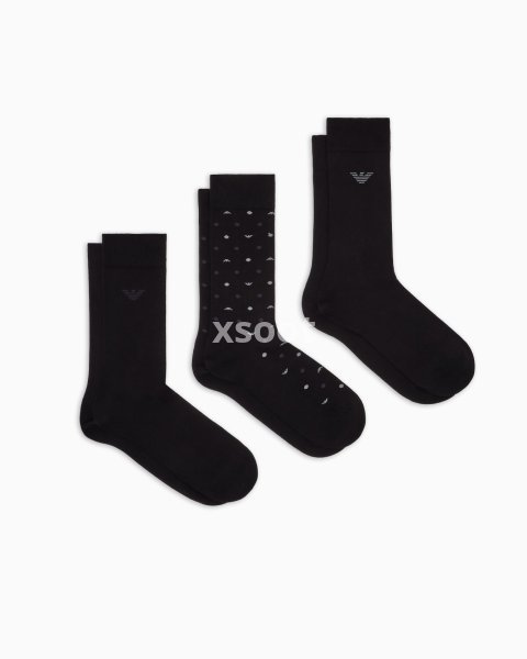Buy All-Over Eagle Print Socks 3-Pack | Statement Style Crew Socks for Bold Streetwear Looks
