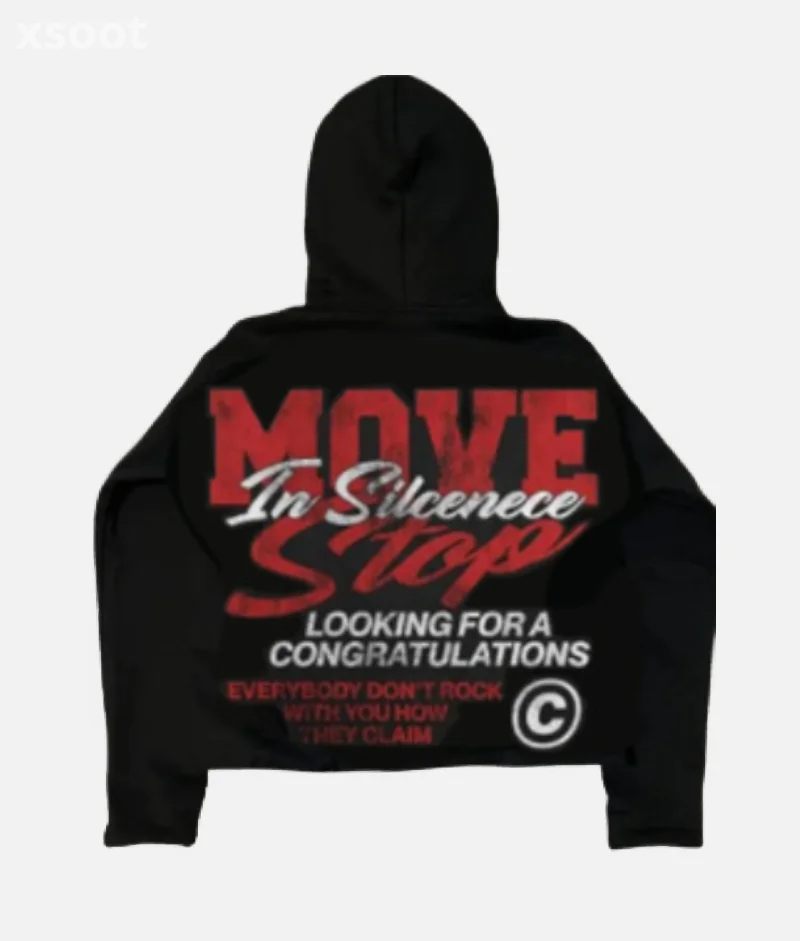 Buy Billionaire Studios Move Stop Hoodie Black Online | Premium Oversized Streetwear Pullover