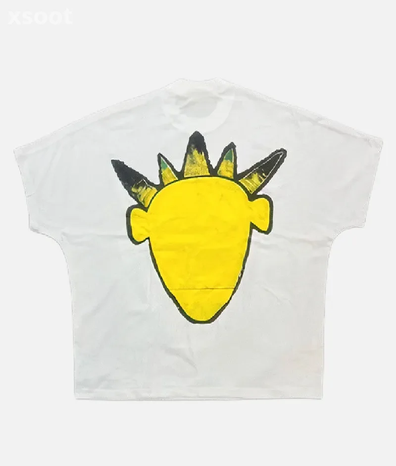 Buy Billionaire Studios Yellow Logo Tee - Authentic White