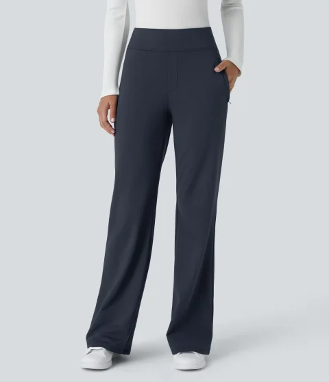Buy Halara Flex Pocket Flare Work Pants | Office Ready High-Waisted Flare Trousers for Women