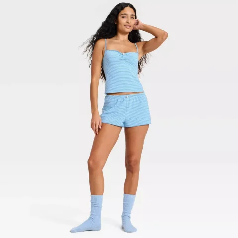 Buy Wild Fable Notch Collar Pajama Set | Matching Lounge Sleepwear Set for Women