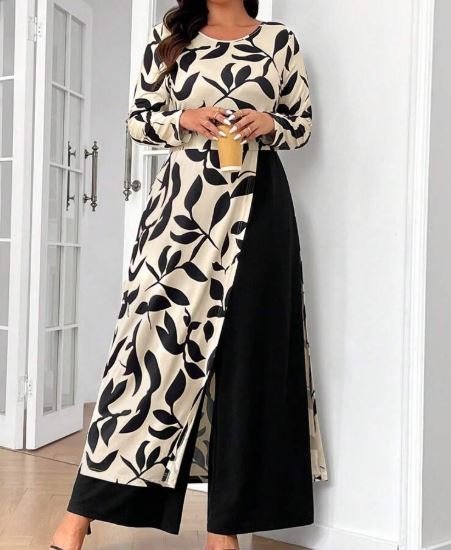 Buy SHEIN Plus Size Elegant 2-in-1 Jumpsuit | Minimalist Wide Leg One Piece Outfit for Women
