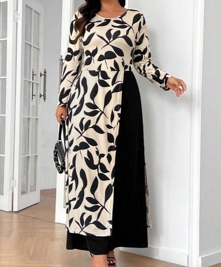 Buy SHEIN Plus Size Elegant 2-in-1 Jumpsuit | Minimalist Wide Leg One Piece Outfit for Women