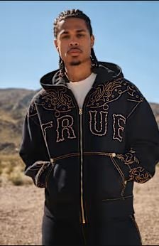 Buy True Religion Rodeo Big T Boxy Zip Hoodie Online | Men's Outdoor Fitness Layer