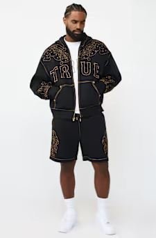 Buy True Religion Rodeo Big T Boxy Zip Hoodie Online | Men's Outdoor Fitness Layer