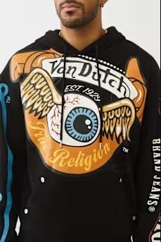 Buy True X Von Dutch Logo Hoodie Online | Premium Streetwear Pullover Hoodie