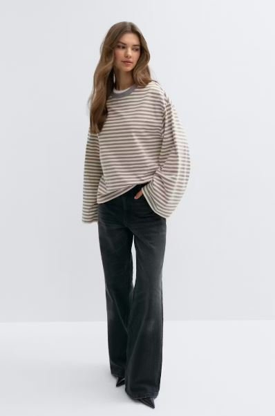 Buy Authentic Gina Tricot Stripe Long Sleeve Tee Online