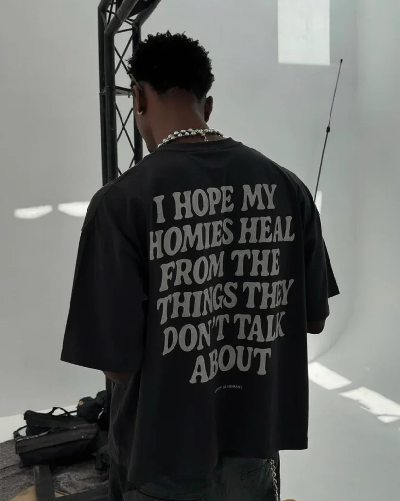 Buy "Healing the Homies" Heavyweight Tee | Premium Oversized Graphic T-Shirt for Streetwear and Everyday Comfort
