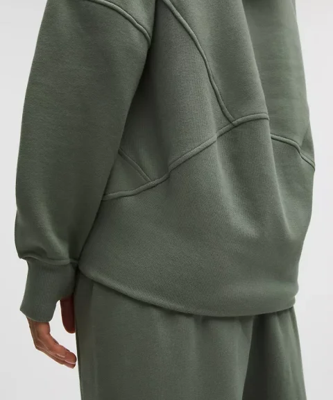 Buy Scuba Oversized Half-Zip Hoodie Long Online | Extended Length Oversized Hoodie