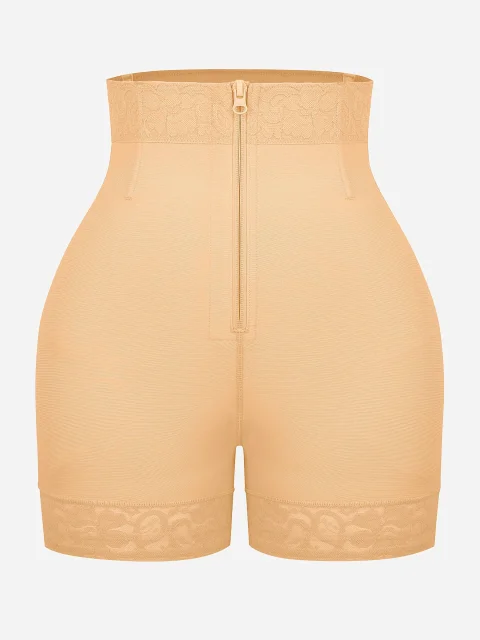 Buy Feelingirl Tummy Control Shaping Shorts Clasps Zipper Online