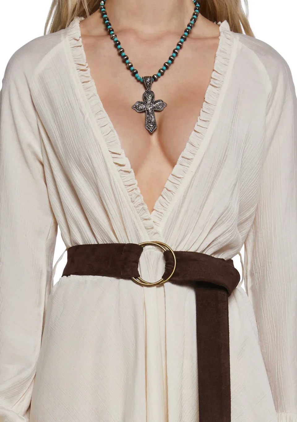 Buy Alana Frills Wrap Dress Online | Chic & Versatile Women's Ruffle Wrap Dress
