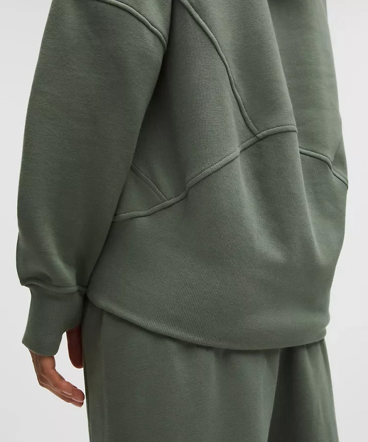Buy Scuba Oversized Half-Zip Hoodie Long Online | Extended Length Oversized Hoodie