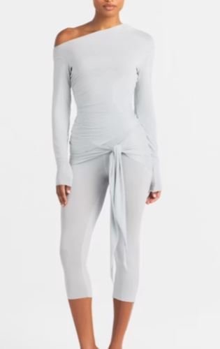 Buy Cupro Jersey Wrap Capri Pants | Premium Soft Stretch Cropped Lounge Pants for Everyday Comfort