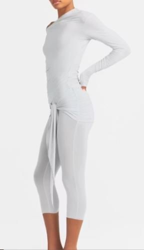 Buy Cupro Jersey Wrap Capri Pants | Premium Soft Stretch Cropped Lounge Pants for Everyday Comfort