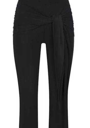 Buy Cupro Jersey Wrap Capri Pants | Premium Soft Stretch Cropped Lounge Pants for Everyday Comfort