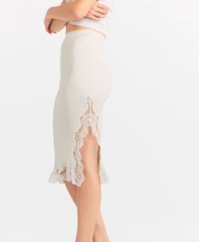 Buy Lace Midi Skirt Online | Elegant Women's Floral Lace Midi Skirt for Timeless Style