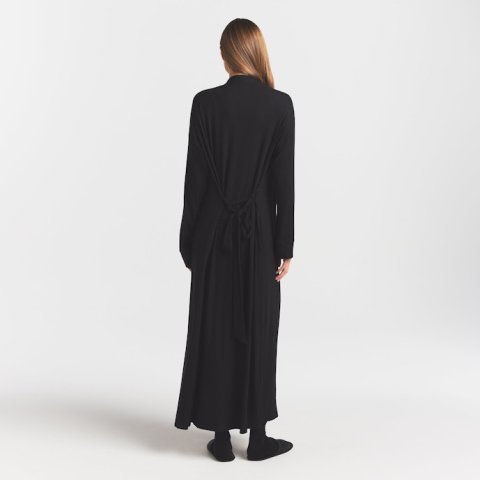 Buy Soft Lounge Long Robe Onyx Online | Ultra-Soft Full-Length Women's Luxury Lounge Robe