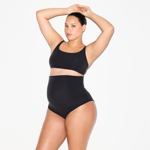 Buy Fits Everybody Maternity High-Waisted Brief 5-Pack Onyx Online | Soft Full-Coverage Pregnancy & Postpartum Underwear Set