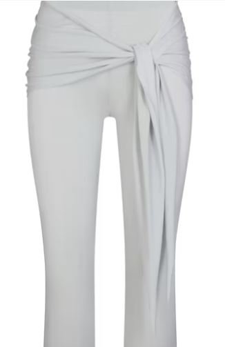 Buy Cupro Jersey Wrap Capri Pants | Premium Soft Stretch Cropped Lounge Pants for Everyday Comfort