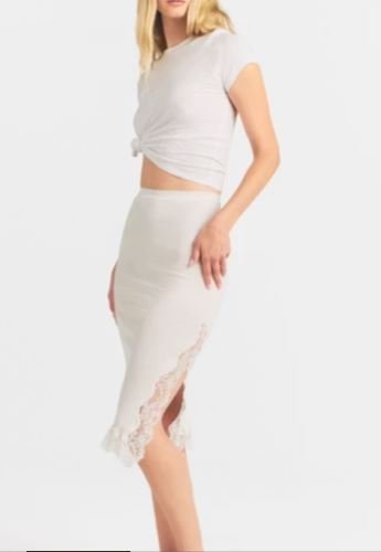 Buy Lace Midi Skirt Online | Elegant Women's Floral Lace Midi Skirt for Timeless Style