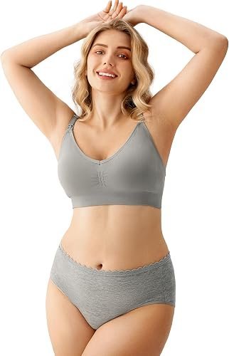 Buy HBselect 5-Pack Seamless Maternity Nursing Bras Online | Soft Breastfeeding Sleep Bralettes with Extenders