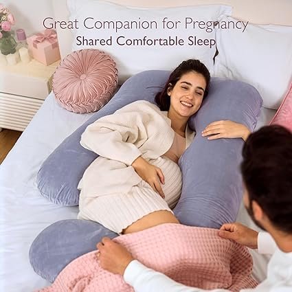 Buy Momcozy U Shaped Pregnancy Pillow Online | Full Body Maternity Pillow for Sleeping & Pregnancy Support